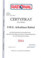 A-Babiel certyfikat serwis urządzeń gastronomicznych RATIONAL
