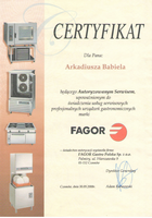 A-Babiel certyfikat serwis Fagor