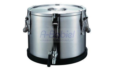 Termos z kranem podstawa gumowa - poj. 10 L.